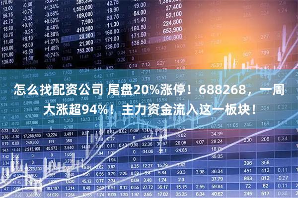 怎么找配资公司 尾盘20%涨停！688268，一周大涨超94%！主力资金流入这一板块！